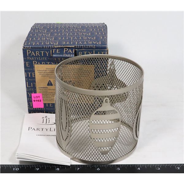 PARTYLITE BELL ORNAMENTAL JAR SLEEVE