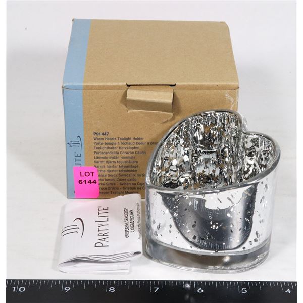 PARTYLITE WARM HEARTS TEALIGHT HOLDER