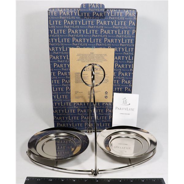 PARTYLITE MIX & MINGLE DOUBLE JAR DISPLAY STAND