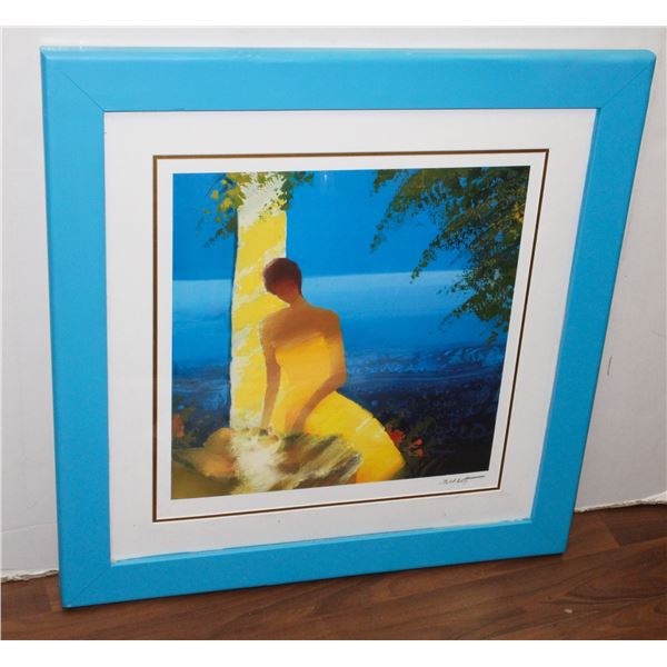 FRAMED HAND PAINTED ART WORK (BELLE EMILE)