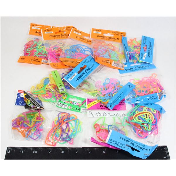 LARGE BAG OF GROOVY BANDS/FUN BANDS