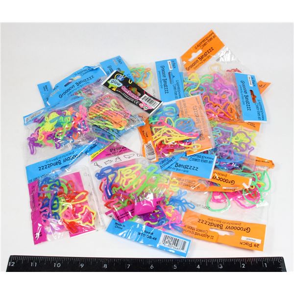 LARGE BAG OF GROOVY BANDS/FUN BANDS
