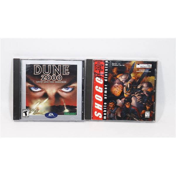 DUNE 2000 & SHOGO MOBILE ARMOR DICISION PC GAMES