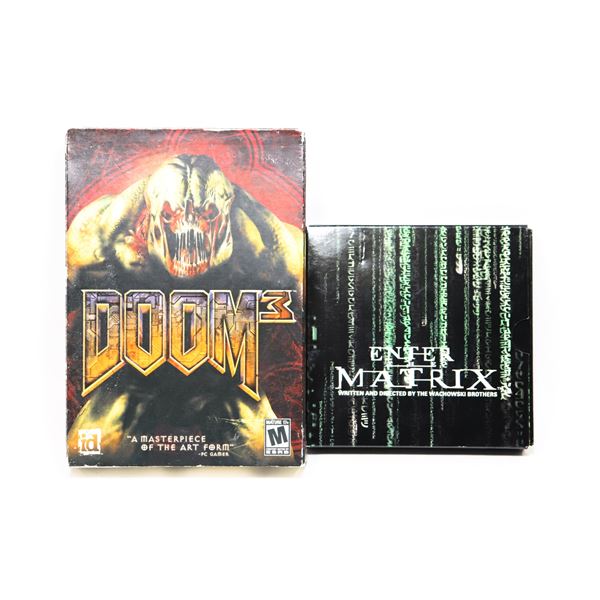 2 PC GAMES DOOM 3 & ENTER THE MATRIX