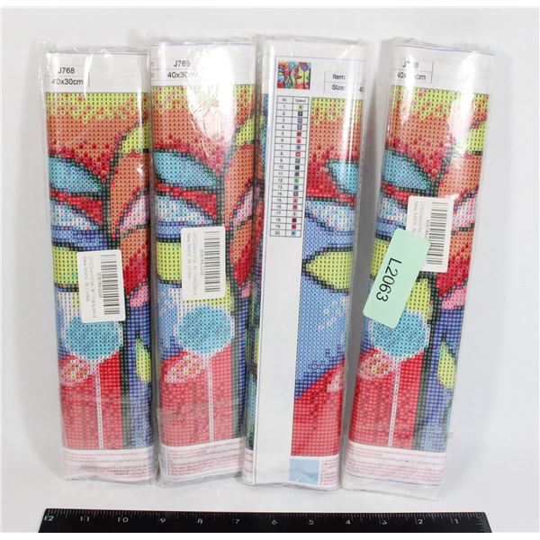 LOT OF 4 UNOPENED DIAMOND ART ALL THE SAME