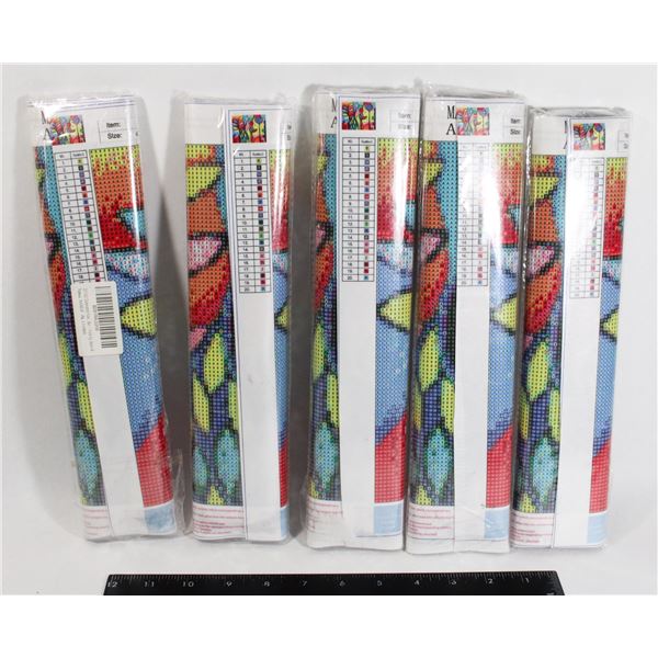 LOT OF 5 UNOPENED DIAMOND ART ALL THE SAME