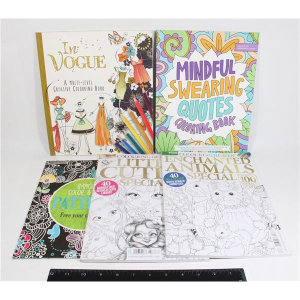LOT OF COLOURING BOOKS