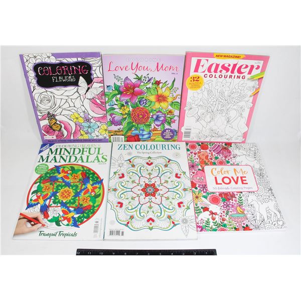 LOT OF COLOURING BOOKS