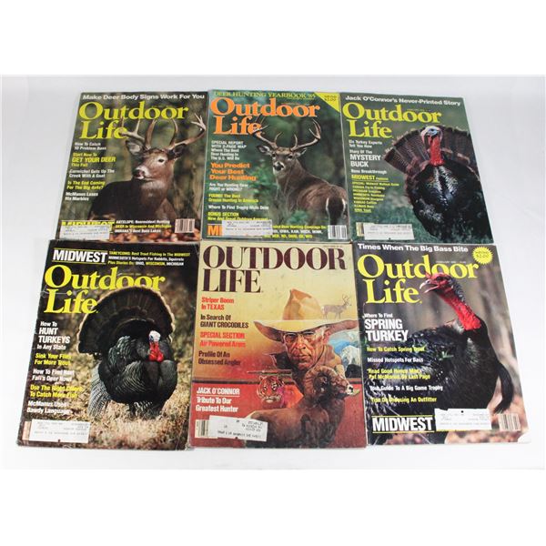 LOT OF VINTAGE OUTDOOR LIFE MAGAZINES