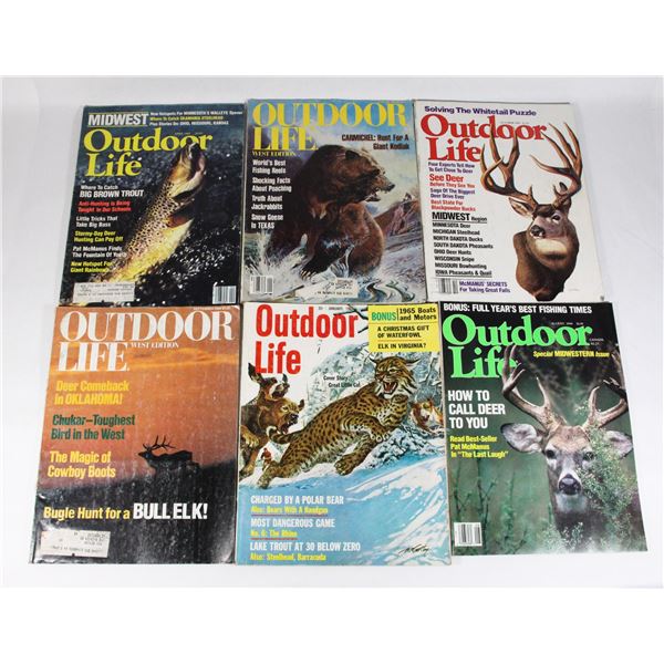 LOT OF VINTAGE OUTDOOR LIFE MAGAZINES