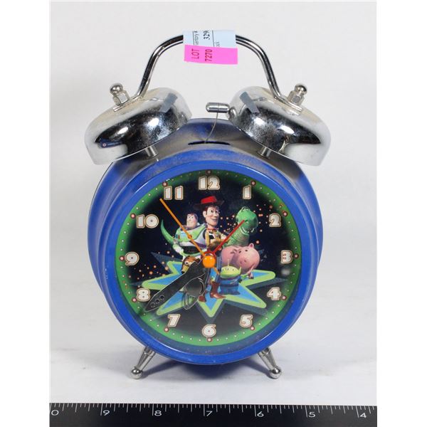 VINTAGE TOY STORY CLOCK MISSING BATTERY COVER