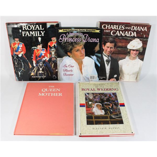 LOT OF BOOKS ON THE ROYAL FAMILY