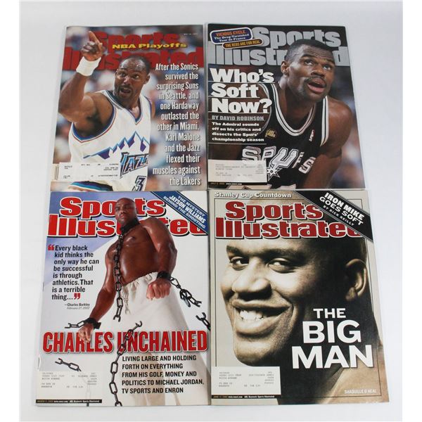 FOUR SPORTS ILLUSTRATED BASKETBALL THEME ISSUES