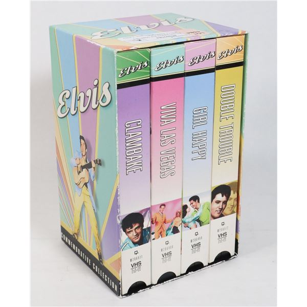 4PACK ELVIS PRESLEY VHS SET INCLUDES CLAMBAKE,
