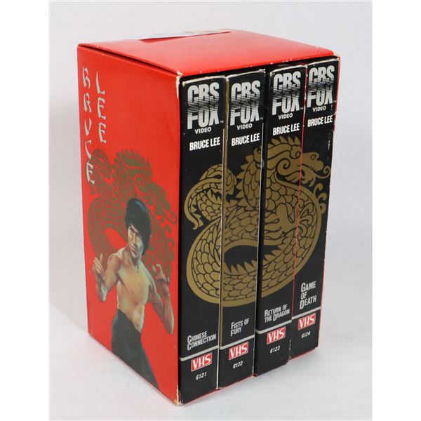 BRUCE LEE CBS/FOX 4 VHS SET INCLUDES FISTS OF FURY
