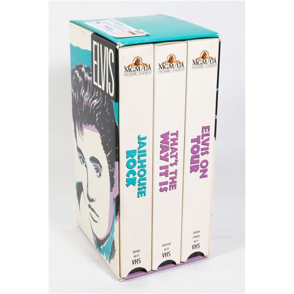 3PACK ELVIS PRESLEY VHS SET INCLUDES JAILHOUSE ROC