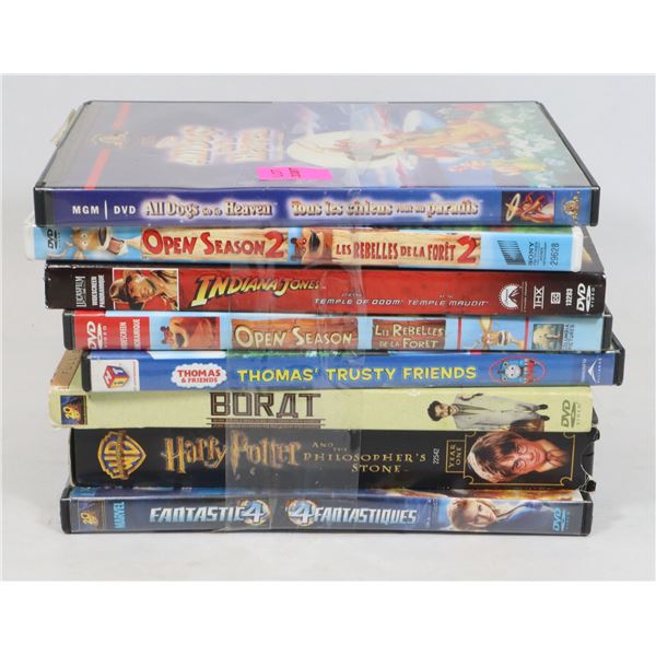 BUNDLE OF ASSORTED DVDS