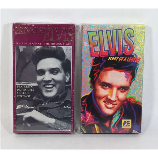 TWO FACTORY SEALED ELVIS VHS INCLUDING PRIVATE