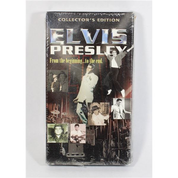 SEALED ELVIS PRESLEY VHS  FROM THE BEGINNING TO