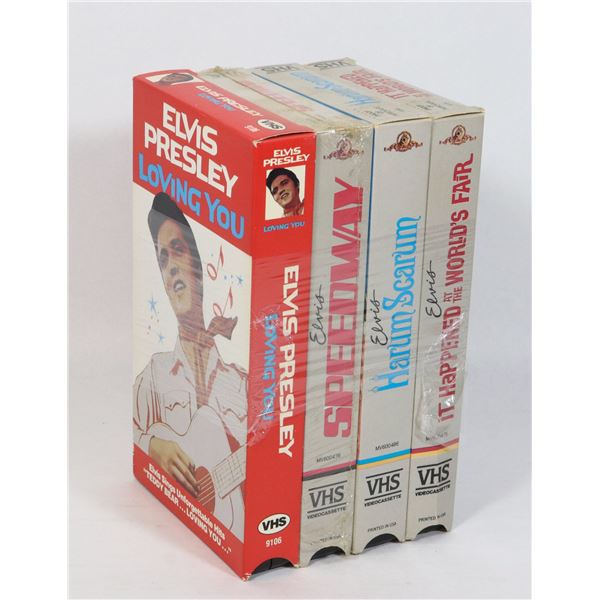 FOUR ASSORTED ELVIS MOVIES INCLUDING SPEEDWAY