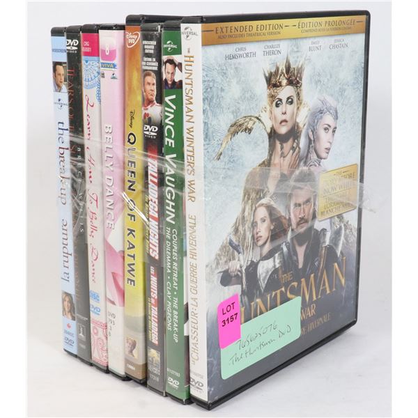 THE HUNTSMAN & ASSORTED DVD'S