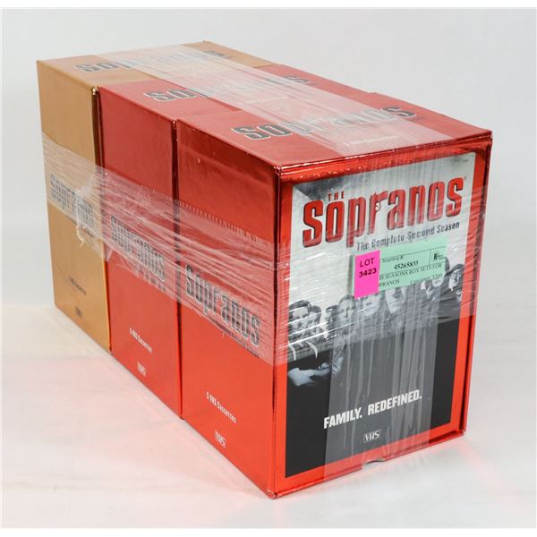 THE VHS SEASONS BOX SETS FOR THE SOPRANOS
