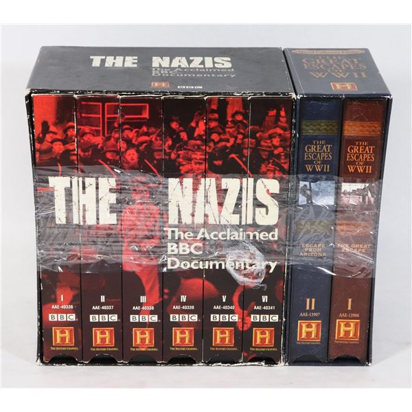 TWO HISTORY CHANNEL WAR THEME VHS BOX SETS