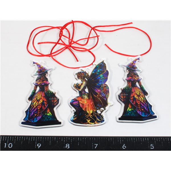 THREE NEW ACRYLIC HANGING WINDOW DECORATIONS