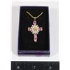 Image 1 : NEW VIRGIN MARY CUBIC ZIRCONIA PENDANT NECKLACE