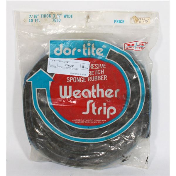 DORLITE WEATHER STRIP