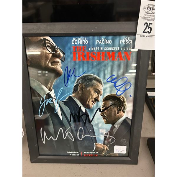 The Irishman Autographed Advertisement Signed Deniro/Pachino/Pechie/Other