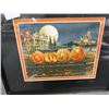 Image 4 : Framed Watercolor of Biltmore Estate/Disney Pumpkin Wall Art - Artist Signed