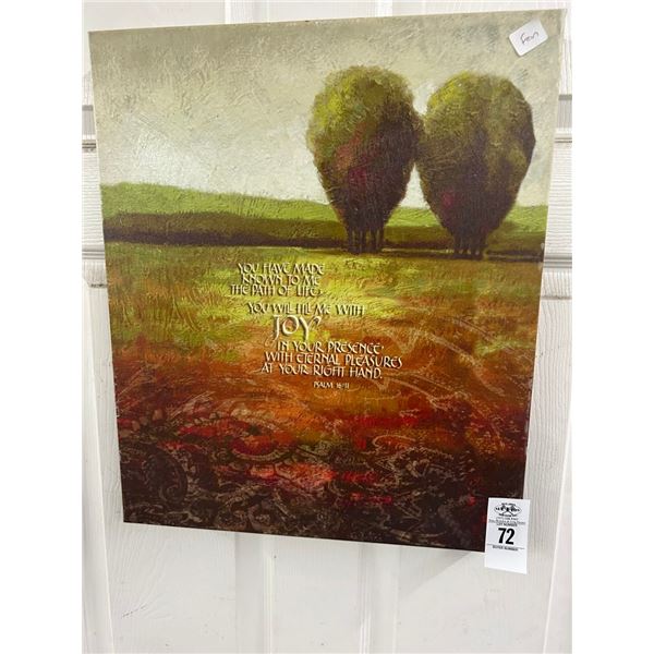 Unframed Wall Inspiration Psalms  617  JOY