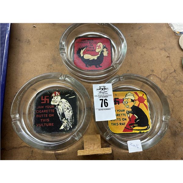 Nazi Ashtrays 3, Figural Carving