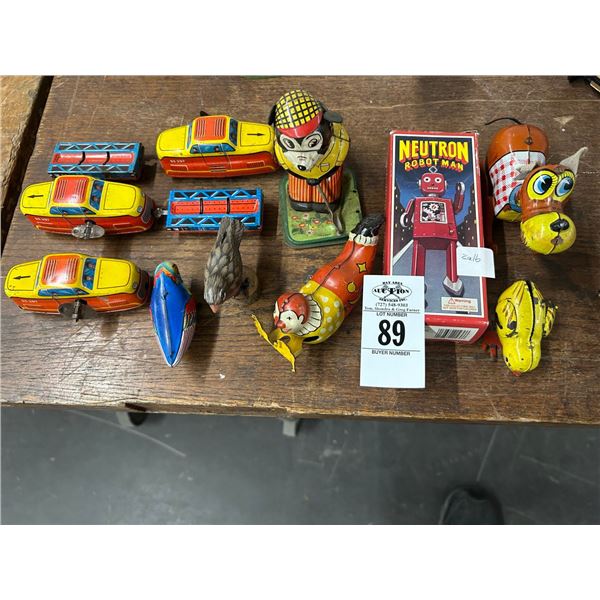 Tin Litho Wind Up Toys