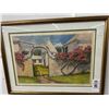 Image 1 : Framed Watercolor Springfield Bermuda - Signed Powell -  18"  X  20"