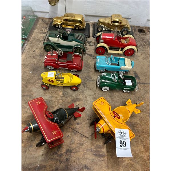 10-Vintage Die Cast Collector Car/Plane - 10 X $