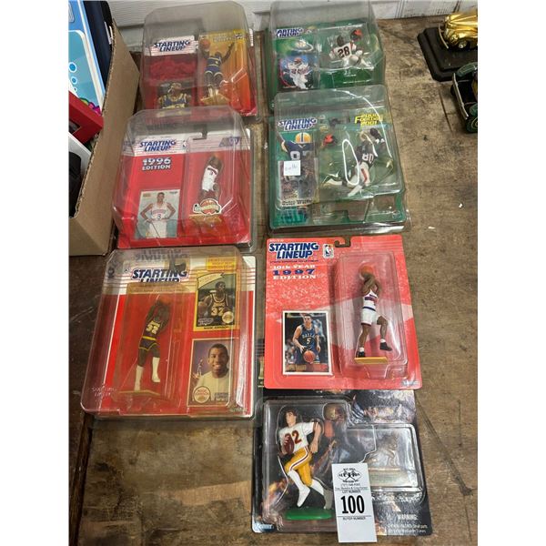 7-Starting Line Up Sports Collector Figurines - 7 X $