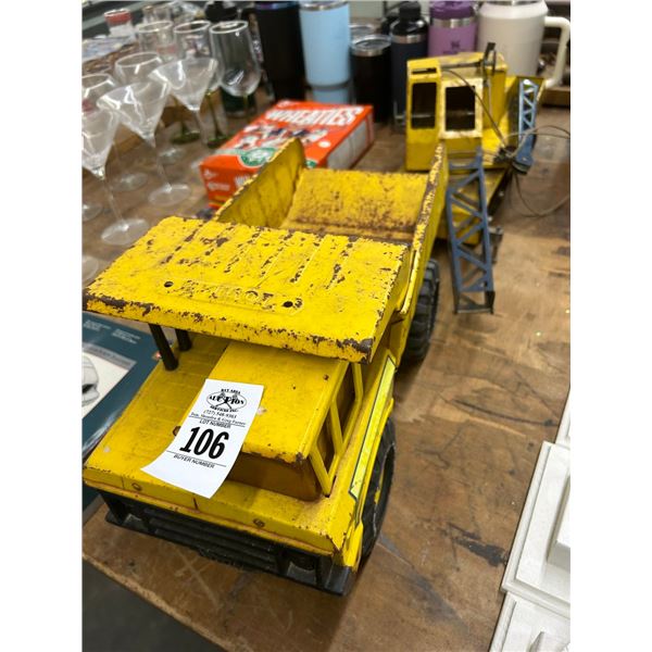 Tonka Dump Truck, Crane