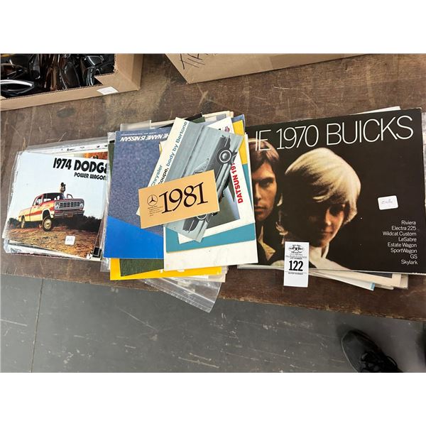 Asst. Vintage Auto Manuals/Photos