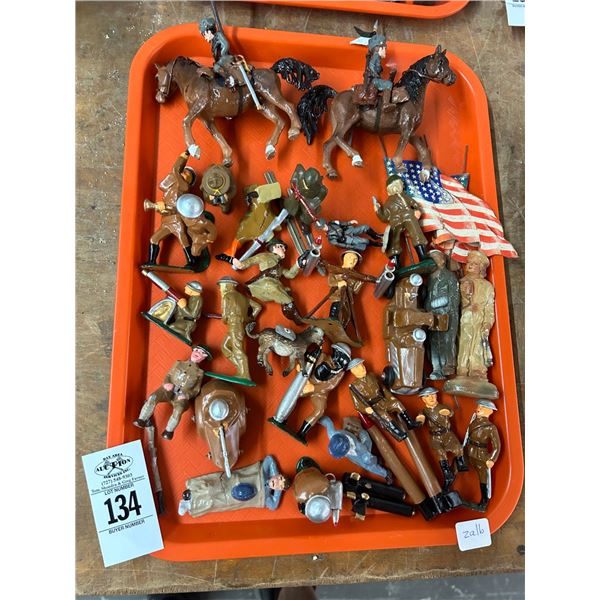Vintage Metal Toy Soldiers