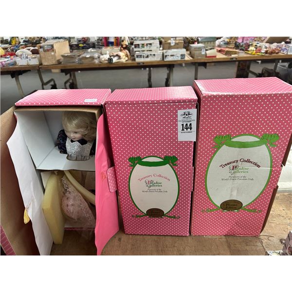 3-Treasury Collector Porcelain Dolls - 3 X $