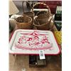 Image 1 : Vintage Carousel Bed Tray, Deep Sea Reel, Asst. Baskets