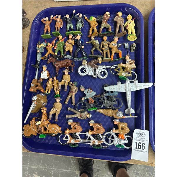 Asst. Vintage Metal Toy Soldiers