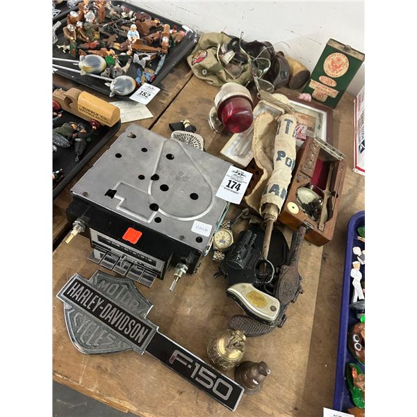 Vintage Car Stereo, Cap Gun, HD  F150 Emblem, Watch, Spectacles, Strobe