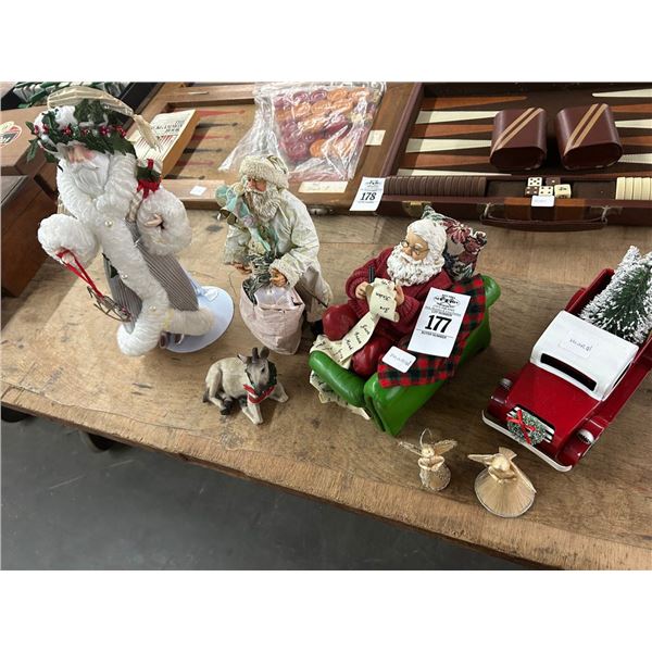 Santa Figurines, Christmas Décor