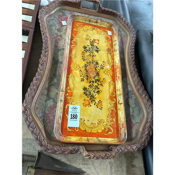 Vintage Floral Trays - 2