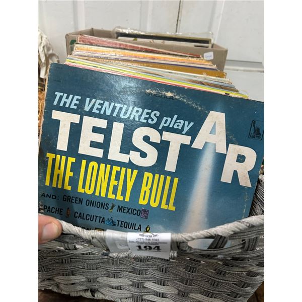 Asst. Vinyl Record Albums - 2 Boxes