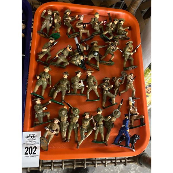 Vintage Metal Toy Soldiers
