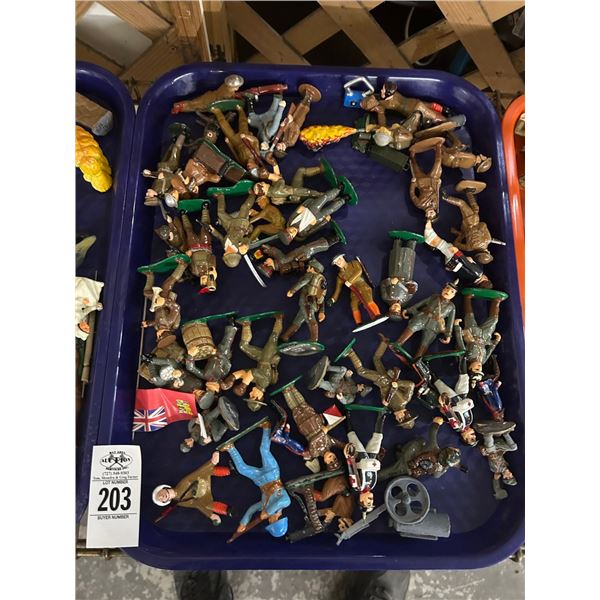 Vintage Metal Toy Soldiers